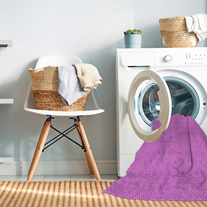 Machine Washable Transitional Purple Rug in a Washing Machine, wshpat639pur