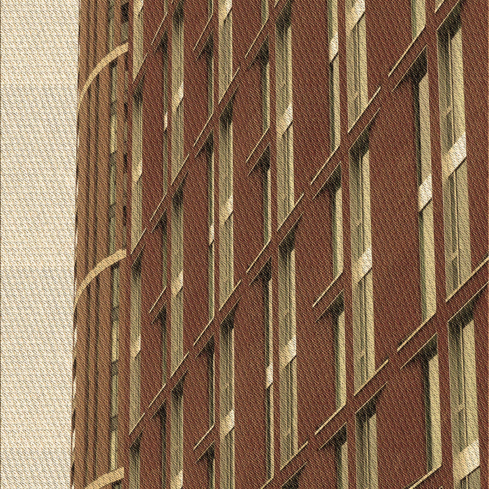 Patterned Red Brown Rug, pat640brn