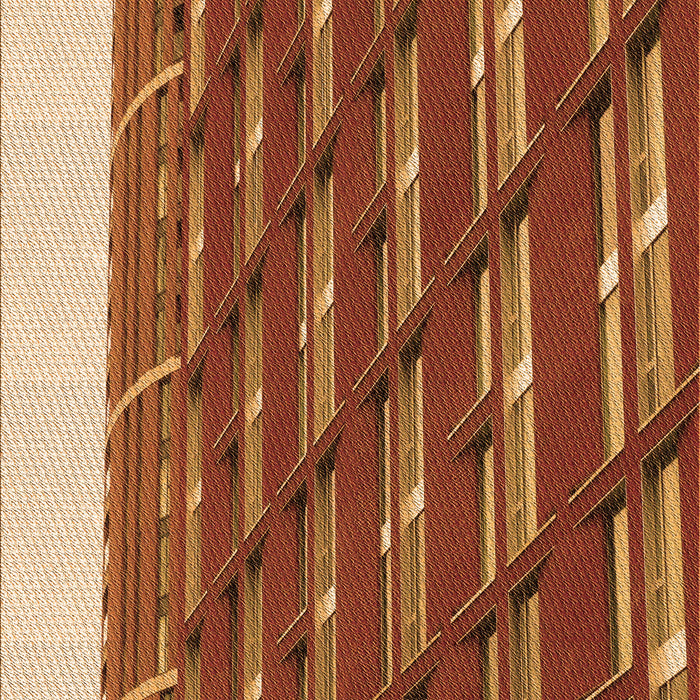 Patterned Orange Rug, pat640org