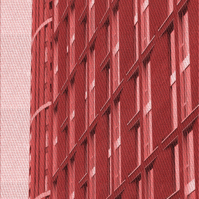 Machine Washable Transitional Red Rug, wshpat640rd