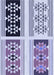Machine Washable Transitional Deep Periwinkle Purple Rug, wshpat641blu