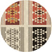 Square Patterned Khaki Gold Rug, pat641brn