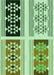 Patterned Light Green Rug, pat641grn