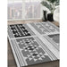 Machine Washable Transitional Grey Gray Rug in a Family Room, wshpat641gry