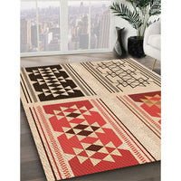 Patterned Khaki Gold Rug, pat641org