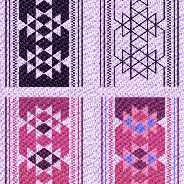 Patterned Blossom Pink Rug, pat641pur