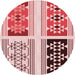 Square Patterned Deep Rose Pink Rug, pat641rd