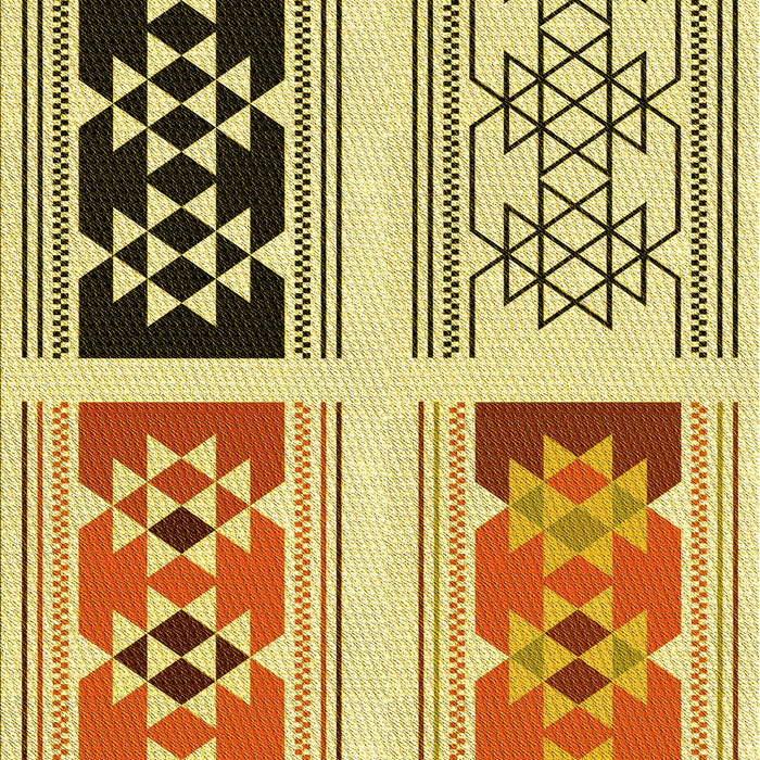 Patterned Mahogany Brown Rug, pat641yw