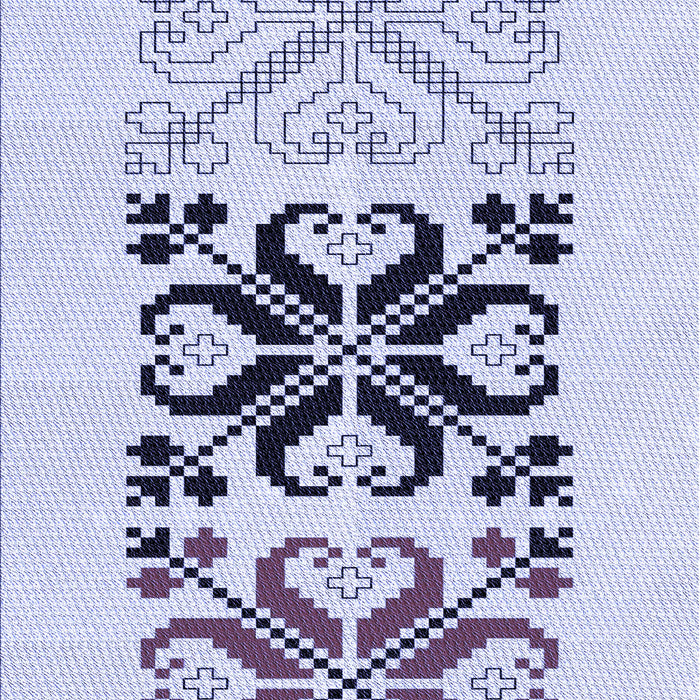 Patterned Lavender Blue Rug, pat642blu