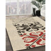 Machine Washable Transitional Wheat Beige Rug in a Family Room, wshpat642brn