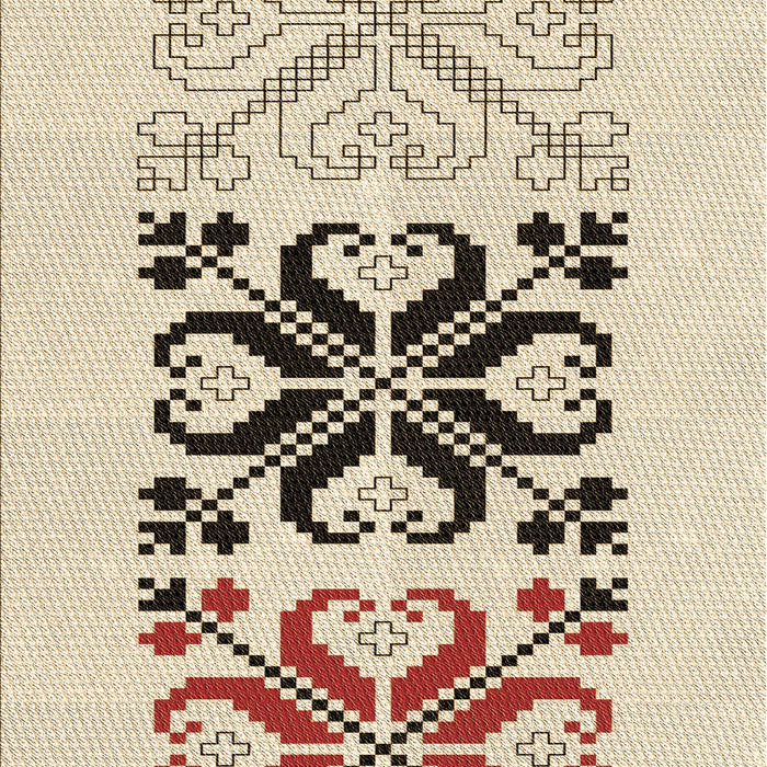 Patterned Wheat Beige Rug, pat642brn