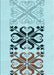 Patterned Cadet Blue Green Rug, pat642lblu