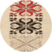 Square Machine Washable Transitional Navajo White Gold Rug in a Living Room, wshpat642org