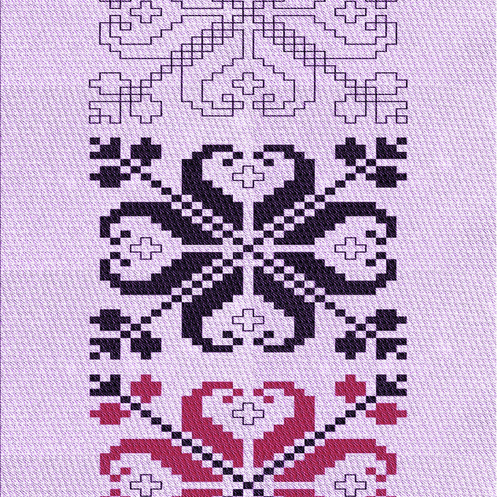 Patterned Orchid Purple Rug, pat642pur