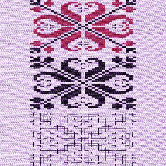 Round Machine Washable Transitional Orchid Purple Rug, wshpat642pur