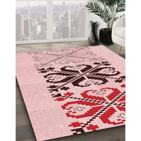 Patterned Red Rug, pat642rd