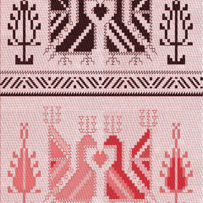 Machine Washable Transitional Red Rug, wshpat643rd