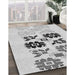 Machine Washable Transitional Gray Rug in a Family Room, wshpat644gry