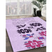 Machine Washable Transitional Medium Orchid Purple Rug in a Family Room, wshpat644pur