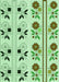 Patterned Green Rug, pat645grn