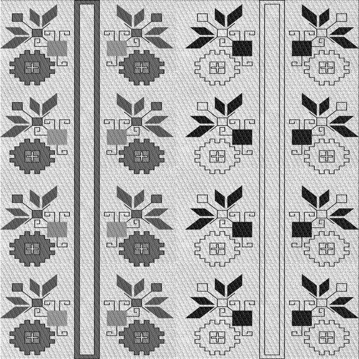 Round Machine Washable Transitional Platinum Gray Rug, wshpat645gry