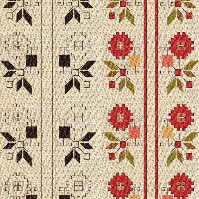 Patterned Red Rug, pat645org