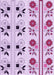 Patterned Orchid Purple Rug, pat645pur