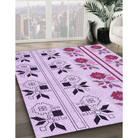 Patterned Orchid Purple Rug, pat645pur