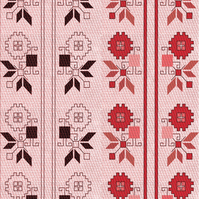 Patterned Red Rug, pat645rd