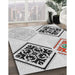 Machine Washable Transitional White Smoke Rug in a Family Room, wshpat646