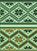 Patterned Light Green Rug, pat647grn