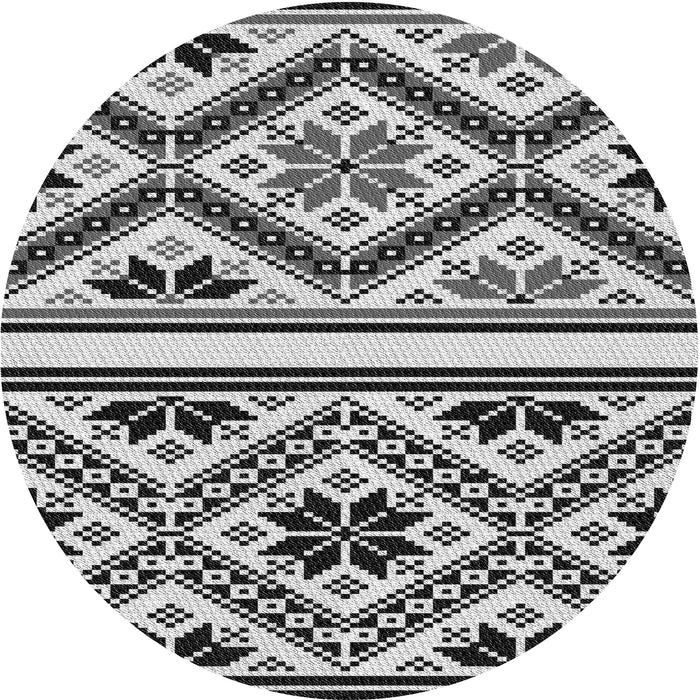 Square Machine Washable Transitional Dark Gray Black Rug in a Living Room, wshpat647gry