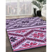 Machine Washable Transitional Blossom Pink Rug in a Family Room, wshpat647pur