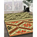 Machine Washable Transitional Red Brown Rug in a Family Room, wshpat647yw