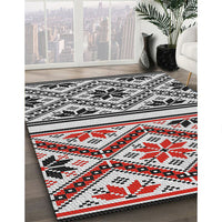 Patterned Gray Novelty Rug, pat647