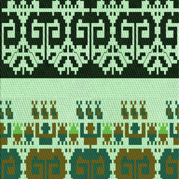 Patterned Light Green Rug, pat648grn