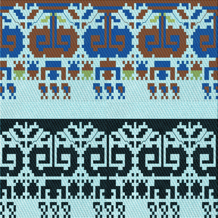 Round Machine Washable Transitional Blue Rug, wshpat648lblu