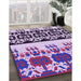 Machine Washable Transitional Purple Rug in a Family Room, wshpat648pur