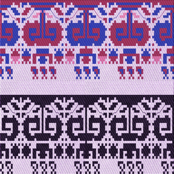 Round Patterned Purple Rug, pat648pur