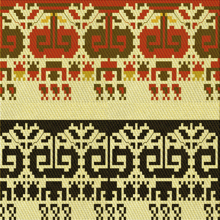 Round Patterned Red Brown Rug, pat648yw