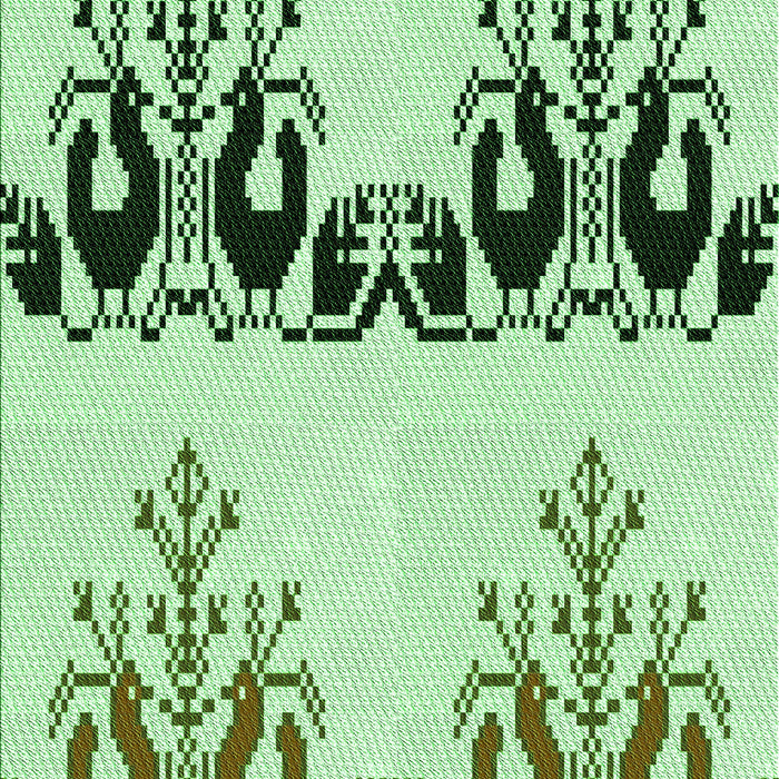 Patterned Green Rug, pat649grn