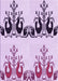 Machine Washable Transitional Orchid Purple Rug, wshpat649pur