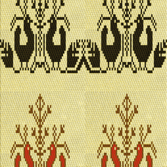 Patterned Dark Bisque Brown Rug, pat649yw