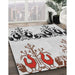 Patterned Off-White Novelty Rug in Family Room, pat649