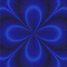 Sideview of Machine Washable Transitional Earth Blue Rug, wshpat64