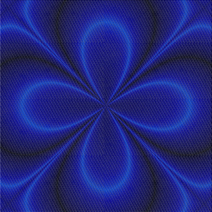 Square Patterned Earth Blue Novelty Rug, pat64