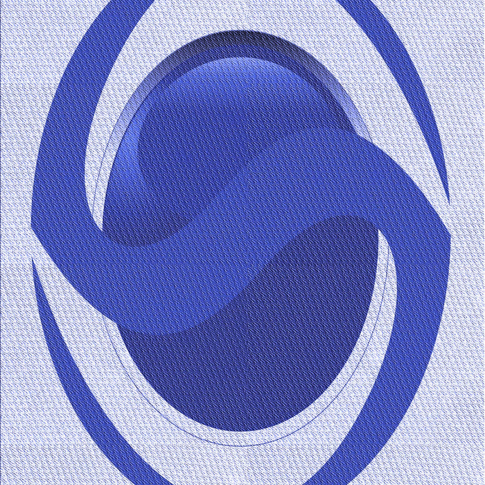 Patterned Blue Rug, pat650blu