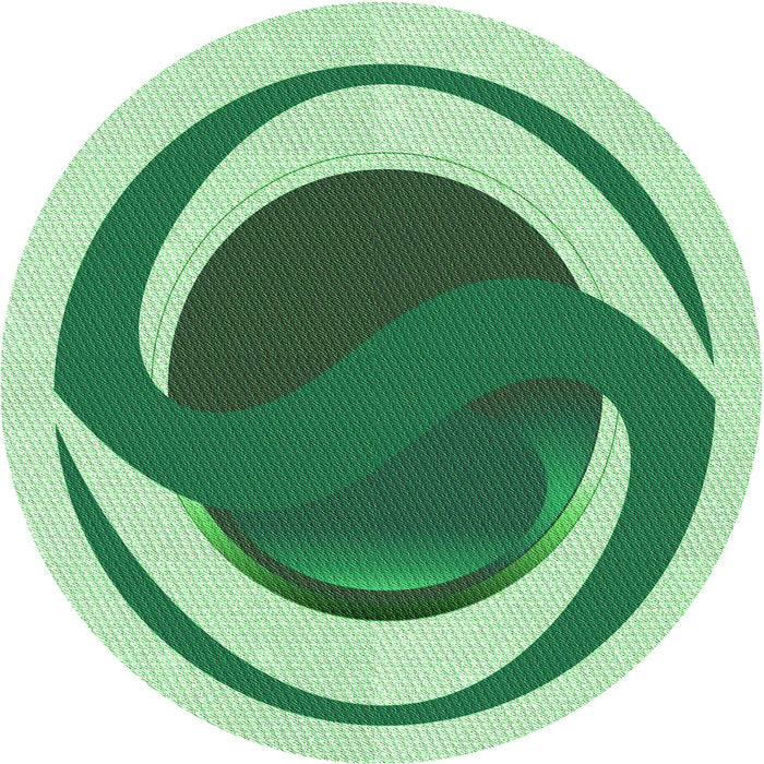 Square Machine Washable Transitional Pale Green Rug in a Living Room, wshpat650grn