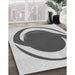 Patterned Ash Gray Rug in Family Room, pat650gry