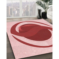 Patterned Pink Rug, pat650rd